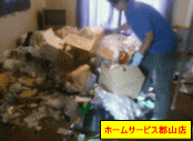ゴミ屋敷状態の汚部屋清掃写真