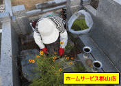 墓地内の除草